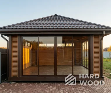 Беседка с четырехскатной крышей №94 - фото 2250